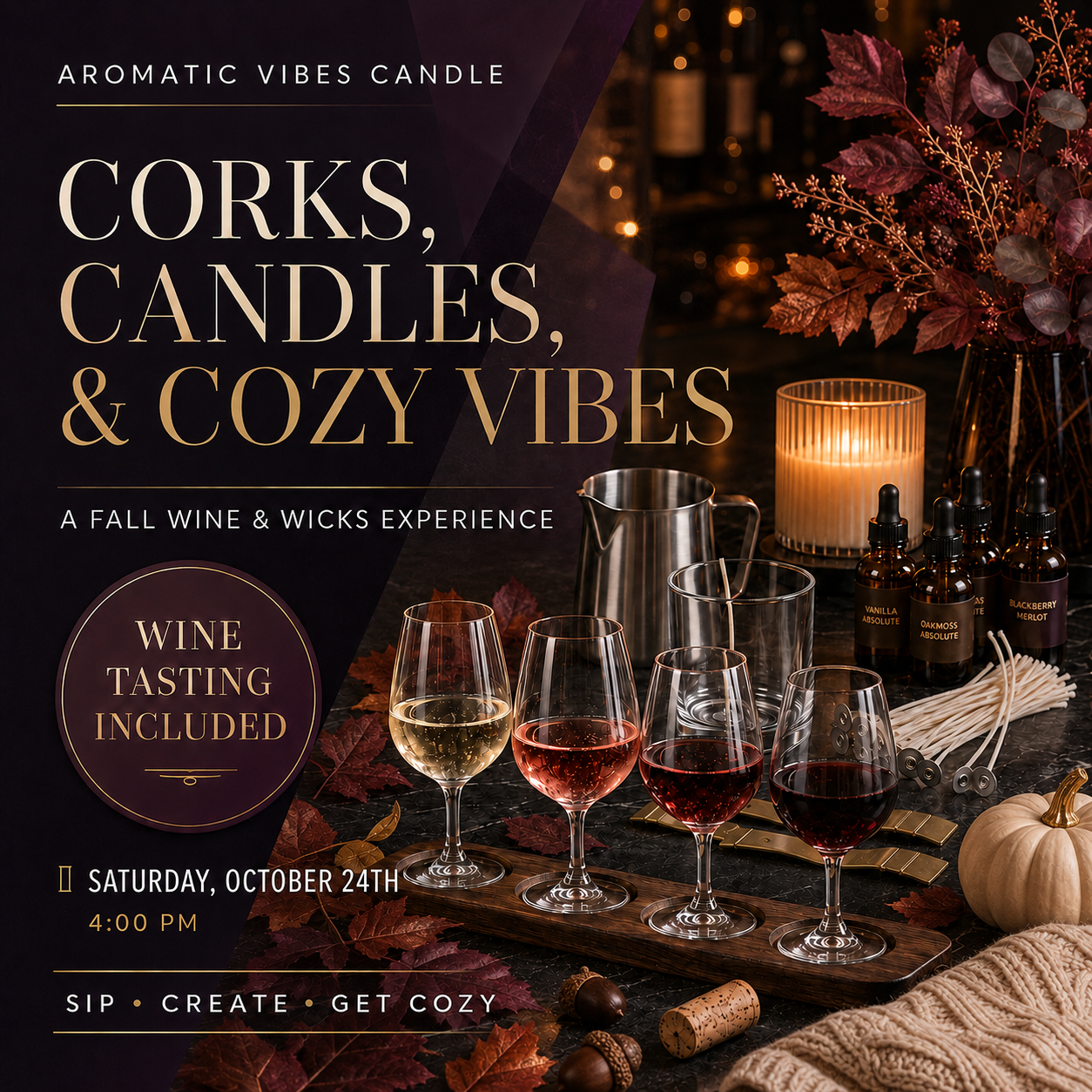 Corks, Candles, & Cozy Vibes