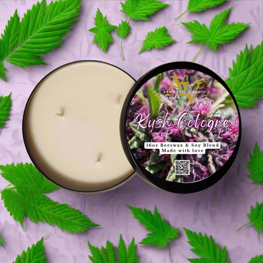 16oz cannabis soy candle