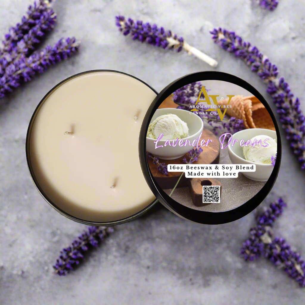 16oz lavender soy candle