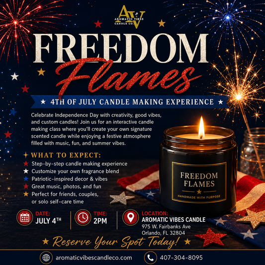 Freedom Flames - 4th of July Candle Making