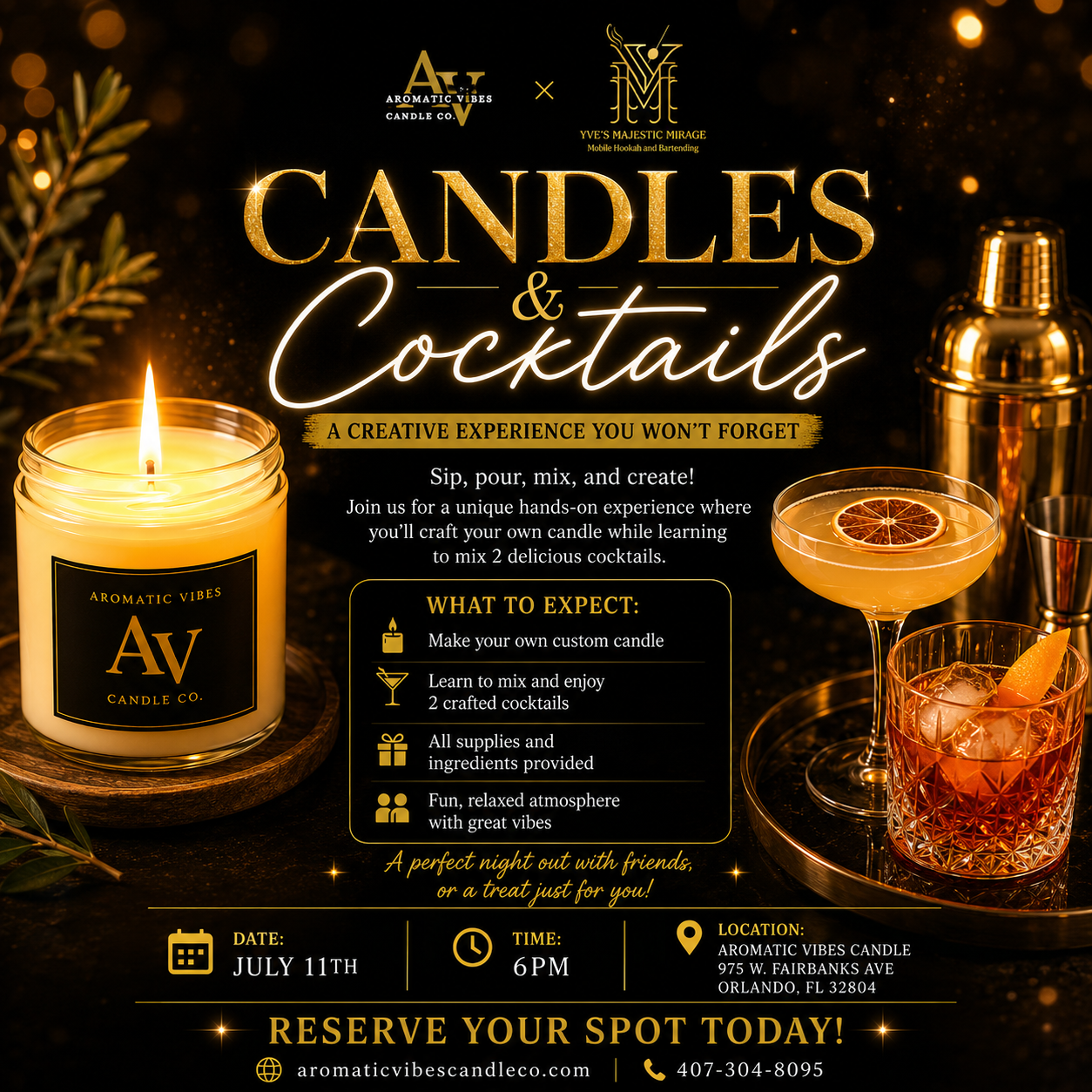 Candles & Cocktails
