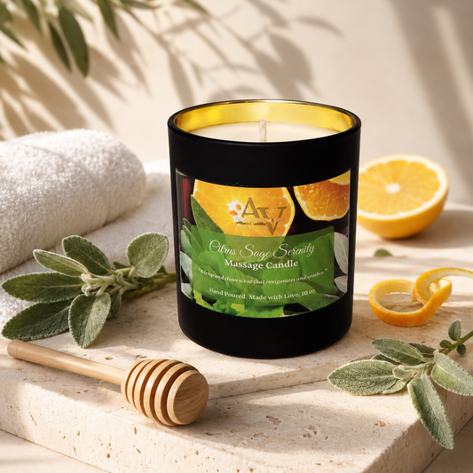 Citrus Sage Serenity Massage Candle