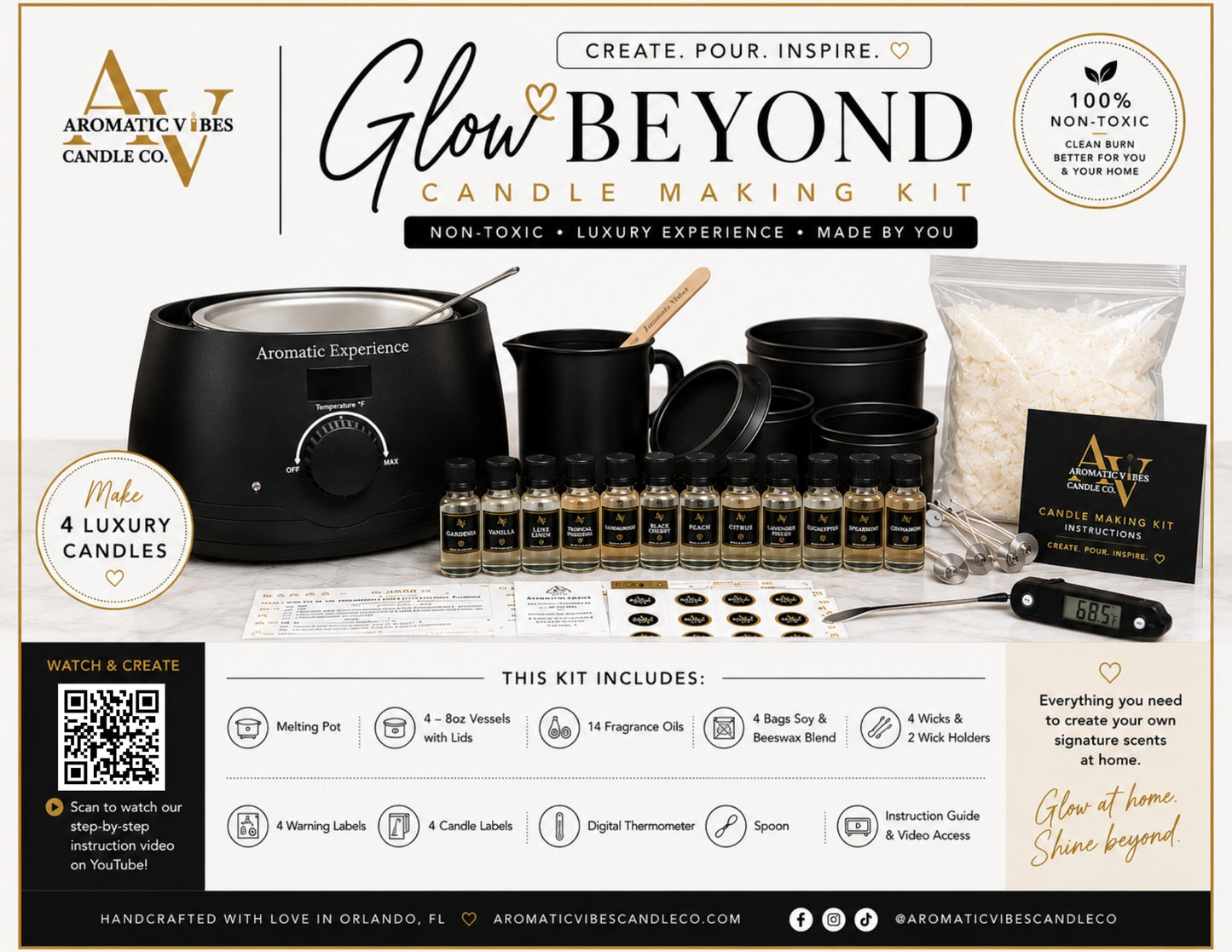 Aromatic Experience Non-Toxic Candle Making Kit