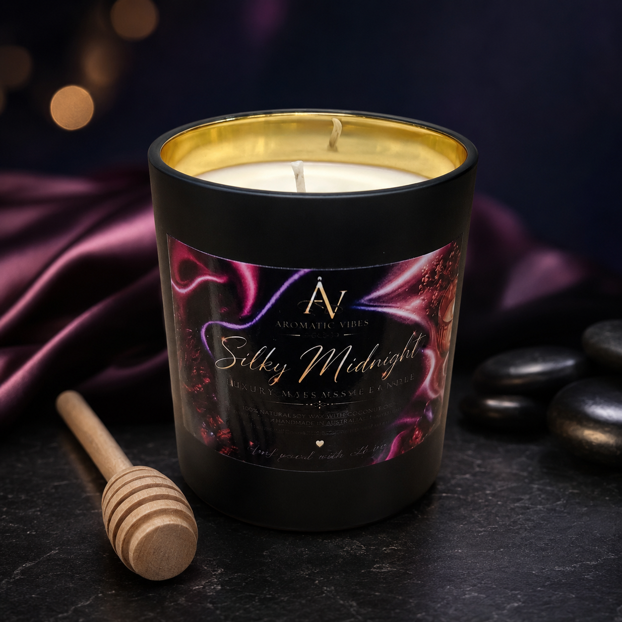 Silky Midnight Massage Candle