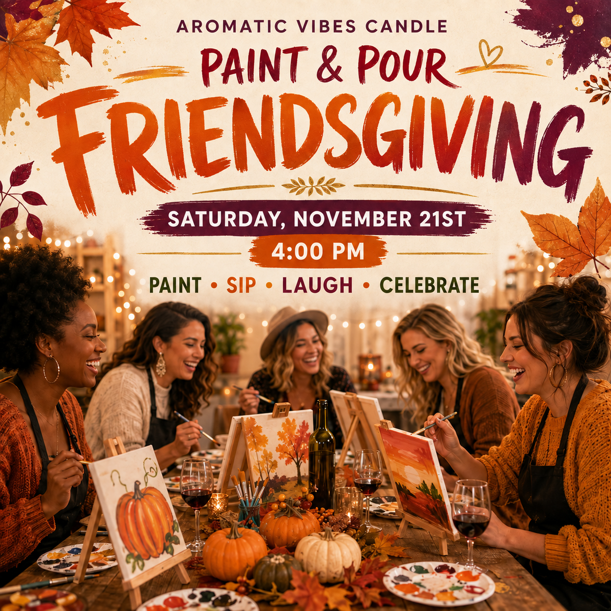 Paint & Pour Friendsgiving