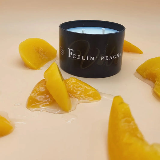 8oz peach soy candle